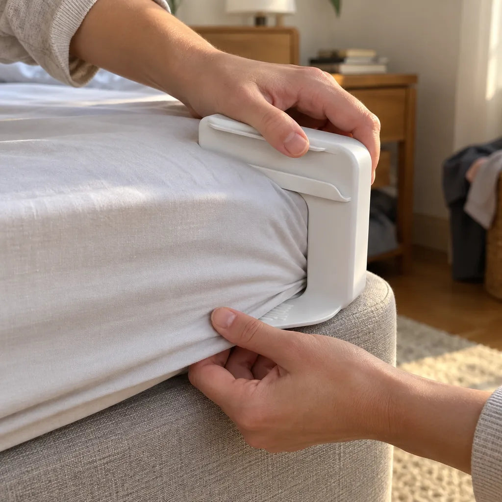 BedLock Pro™ — Sistema Esquinero de Fijación para Sábanas (Set de 4 Piezas) · galería 6 · 9840