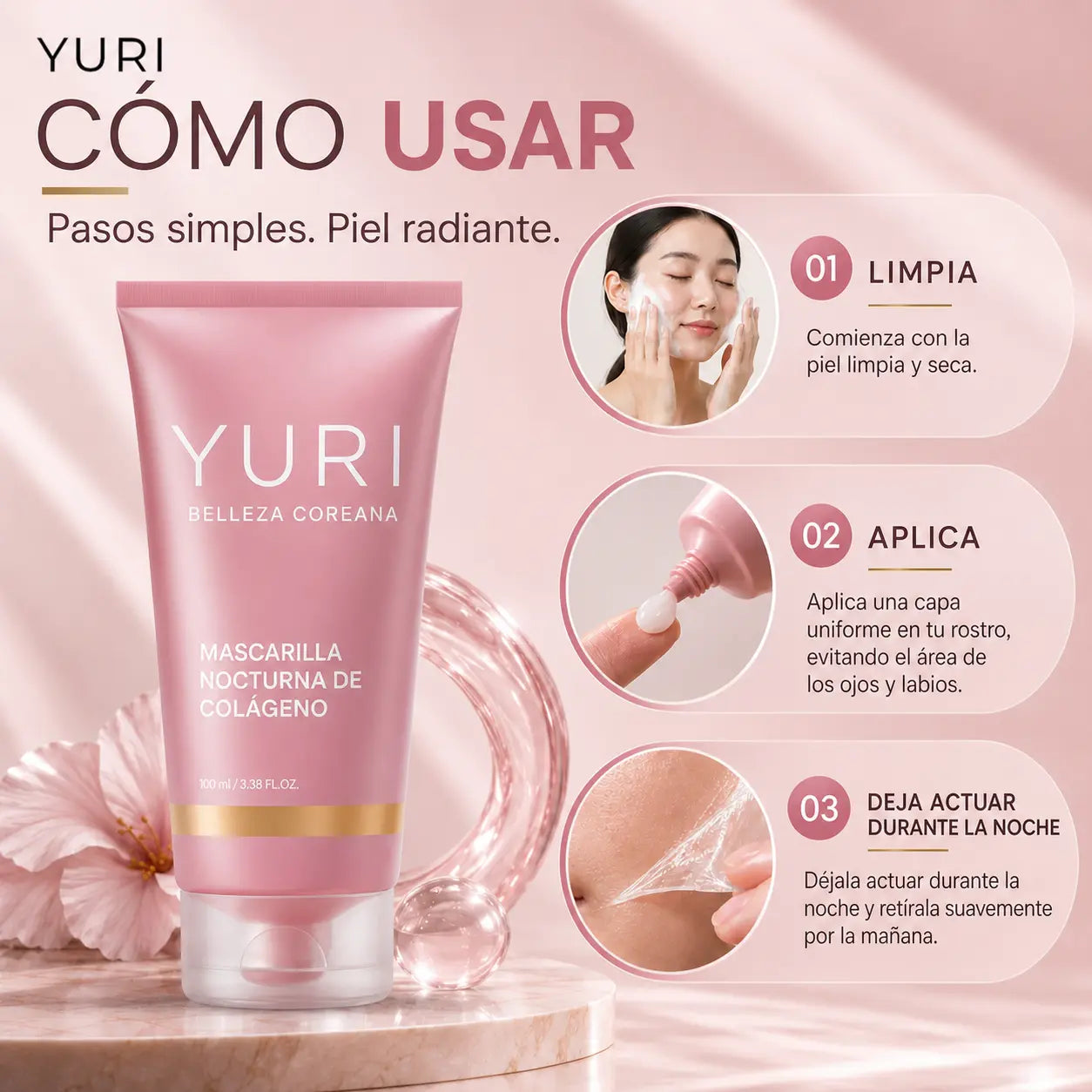 Mascarilla Coreana de Colágeno Nocturna