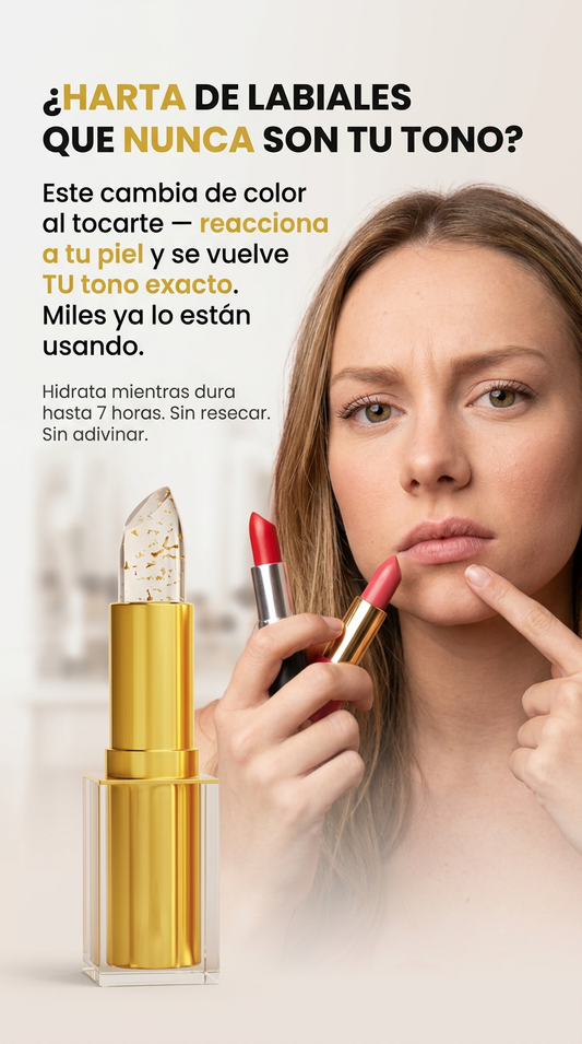 ¿Cuántos labiales tenés guardados que compraste 'para probar' y nunca te quedaron? Este se adapta a vos, no al revés.