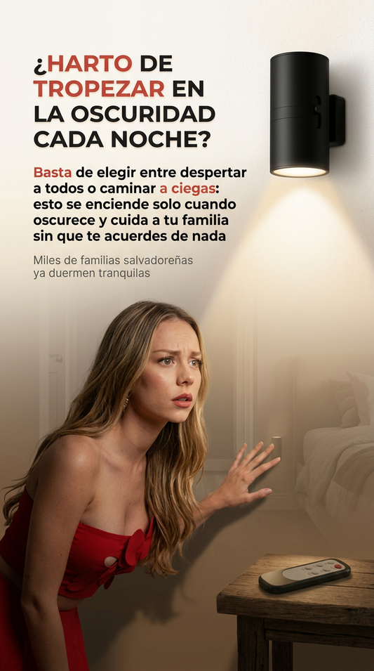 NoctiLux™ — 2x1 Lámparas inteligentes de enchufe con sensor de luz automático, brillo regulable (dimmable) y consumo ultra bajo (<1W).